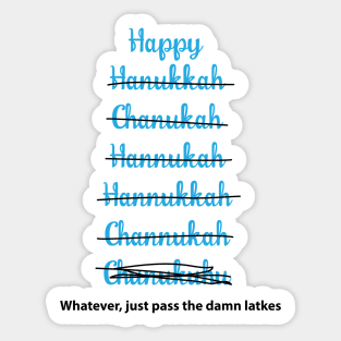 Happy Hanukkah! Sticker